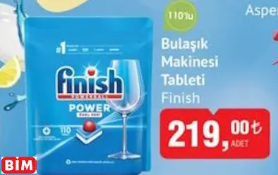 FİNİSH BULAŞIK MAKİNESİ TABLETİ